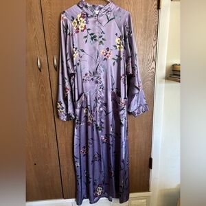 Oscar de La renta/ Saks Fifth Avenue Purple Satin Gown